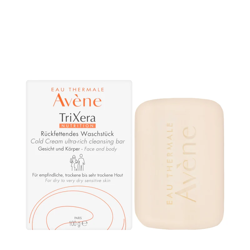Avène TriXera Nutrition Cold Cream Ultra-Rich Cleansing Bar 100 g