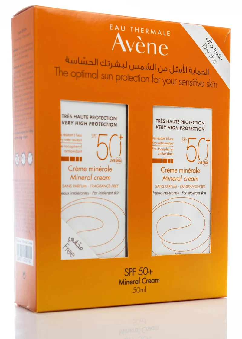 Avène SPF 50+ Very High Protection Mineral Cream 50 Ml 1+1 Offer Pack