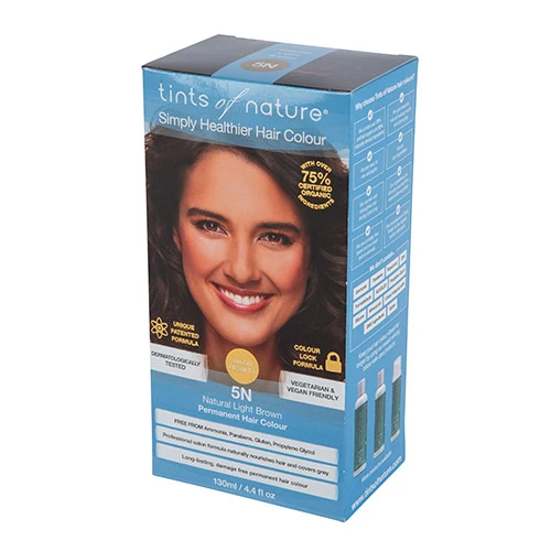 Tints of Nature Permanent Hårfärg | Naturlig Ljus Brun 5N