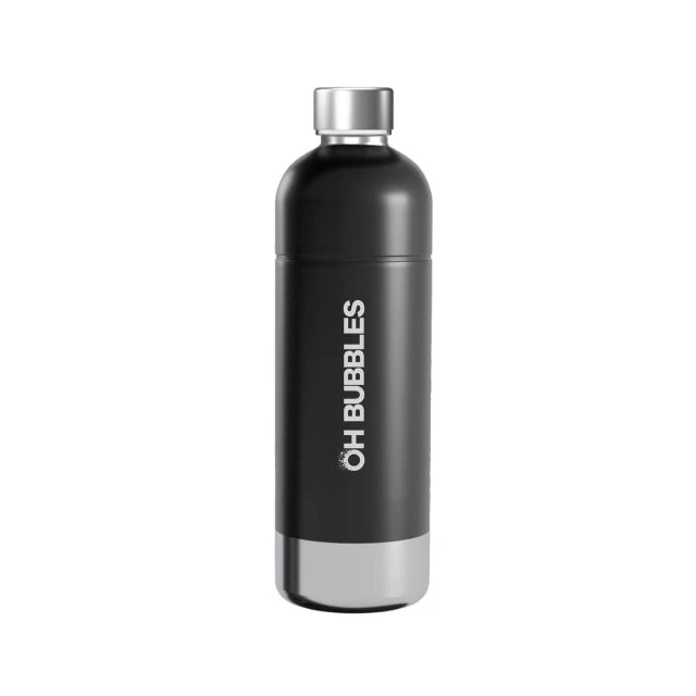 Oh Bubbles Stainless Steel Bottle Black
