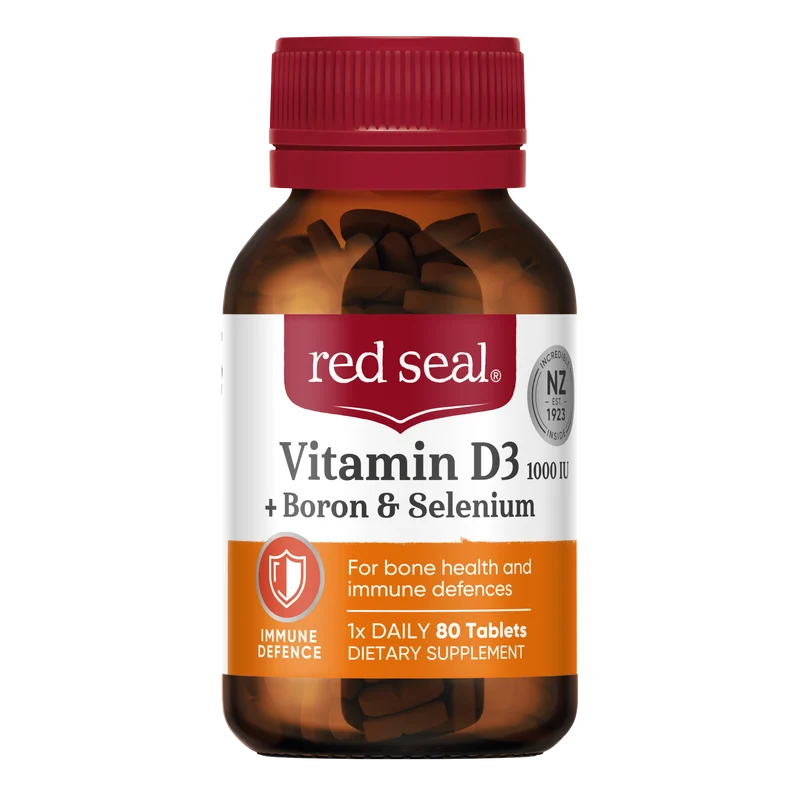 Red Seal Vitamin D + Boron & Selenium 80 tablets