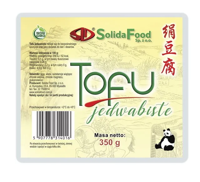 EINZELNES TOFU 350 g - SOLIDA FOOD