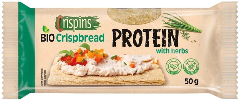PROTEIN-Knäckebrot mit Kräutern GLU. BIO 50 g