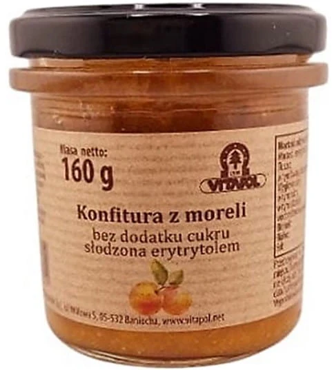 Aprikosenkonfitüre, gesüßt mit Erythrit B/C 160g