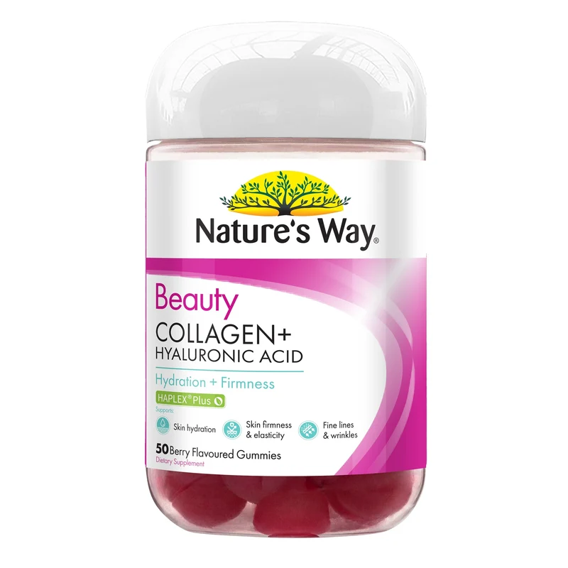Nature's Way Beauty Collagen + Hyaluronic Gummies 50s