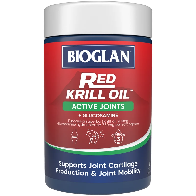 Bioglan Red Krill Oil Active Joints + Glucosamine 60s