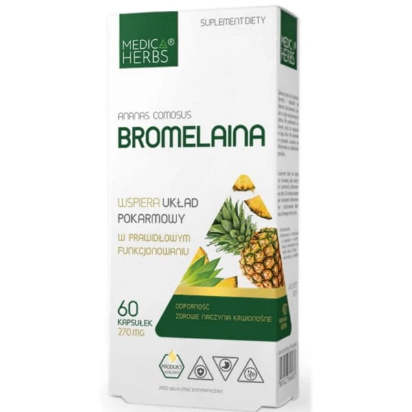 MEDICA HERBS Bromelain 270mg, 60 Kapseln.