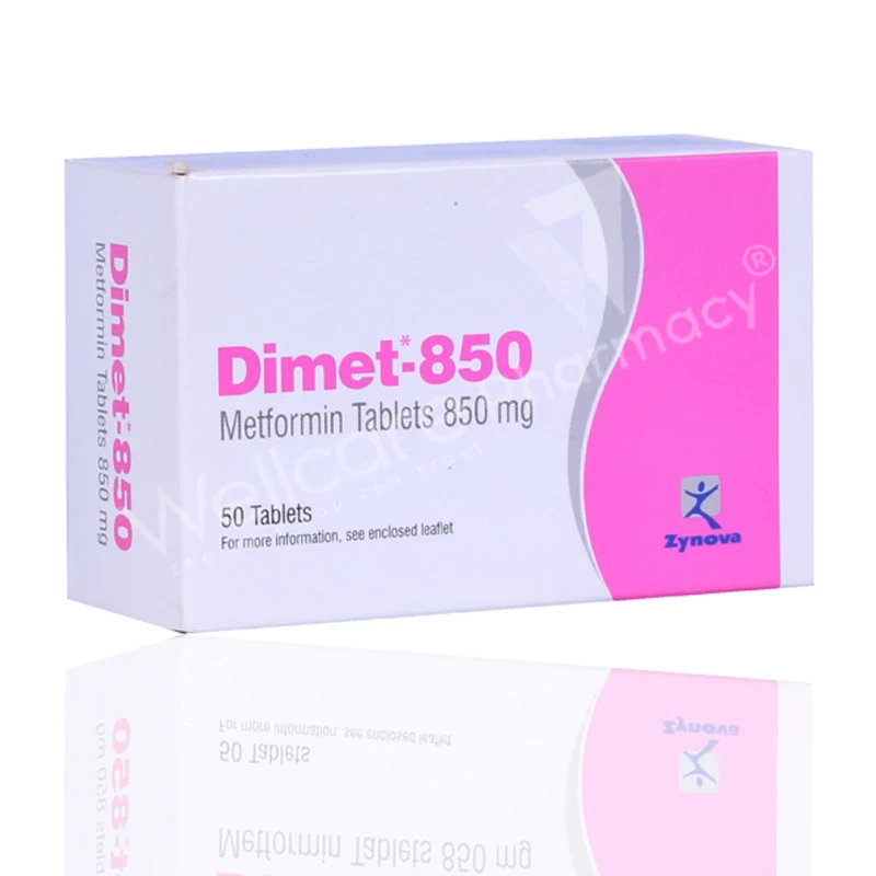 Dimet 850mg Tablets 50'S