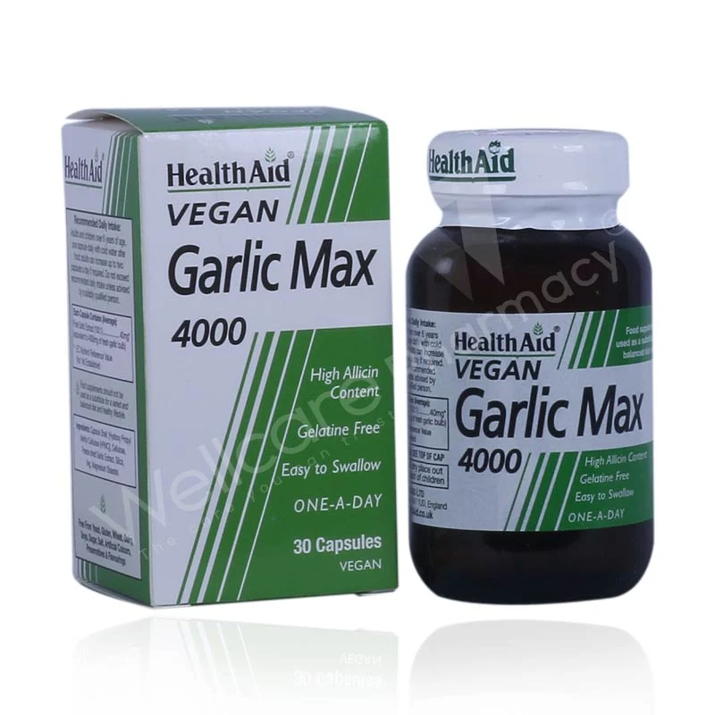 Health Aid Garlic Max 4000 Mg 30 Capsules