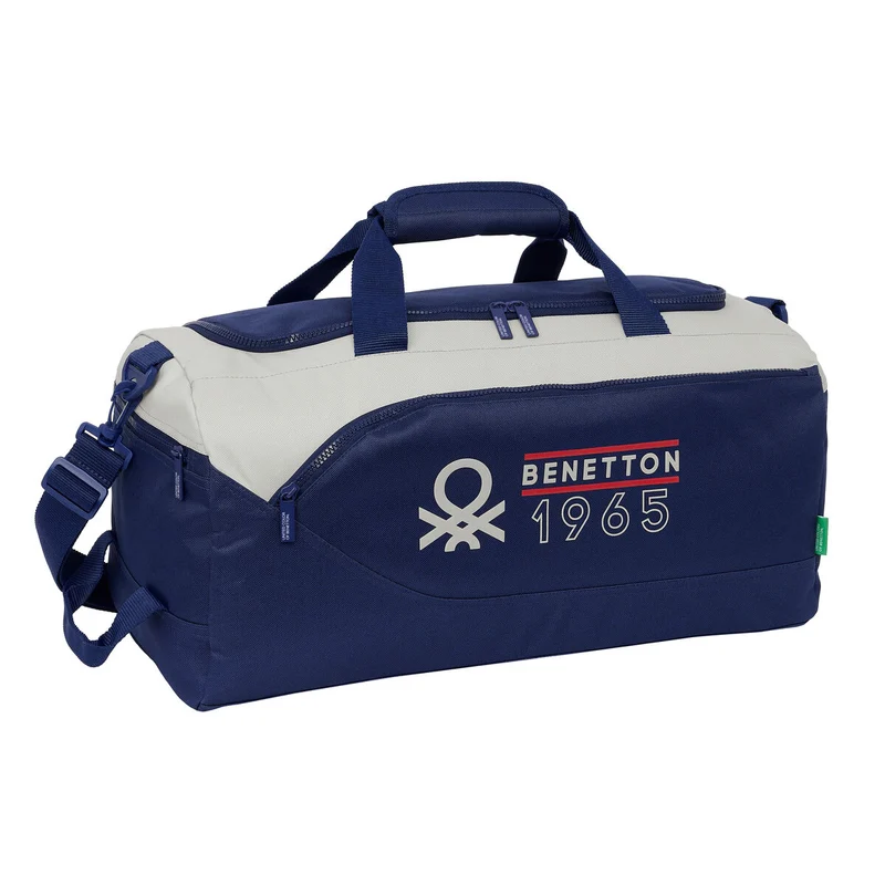Urheilukassi Benetton Varsity Harmaa Laivastonsininen 50 x 25 x 25 cm