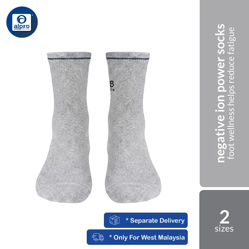 BION Negative Ion Energy Socks (2 Pairs) | Breathable Everyday Comfort & Foot Wellness Support