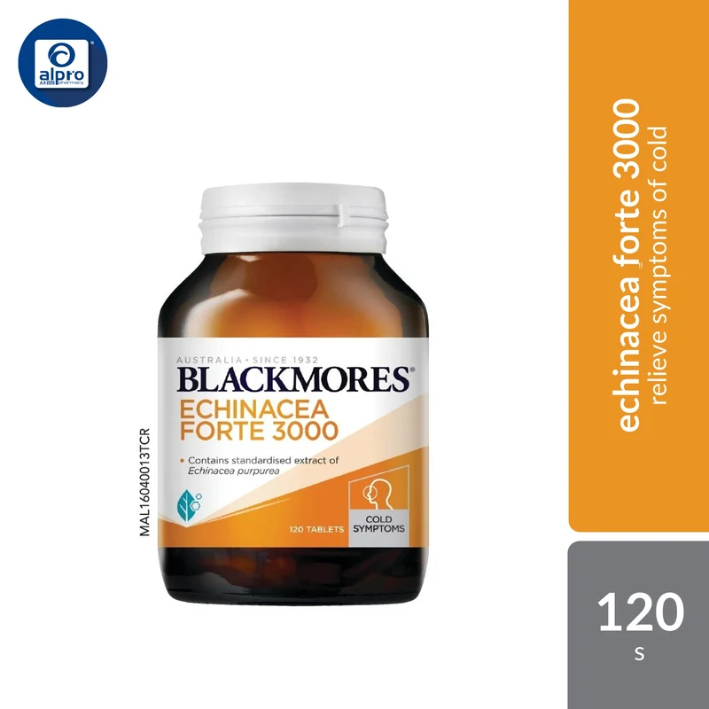 Blackmores Echinacea Forte 3000 120s | Relieve Symptoms Of Cold