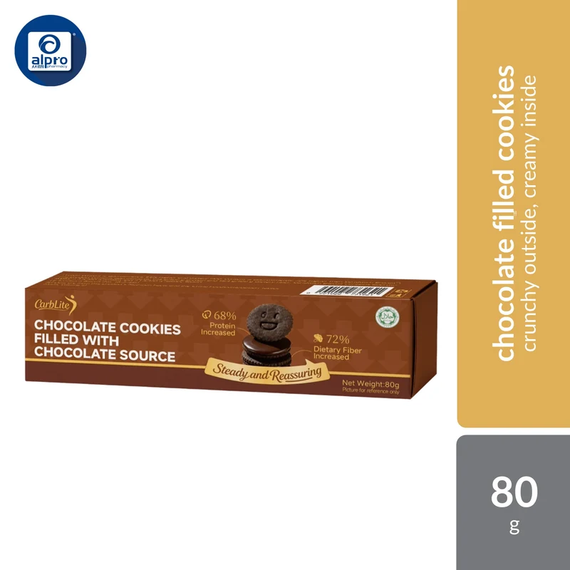 Carblite Chocolate Cookies Filled Chocolate Source 80g