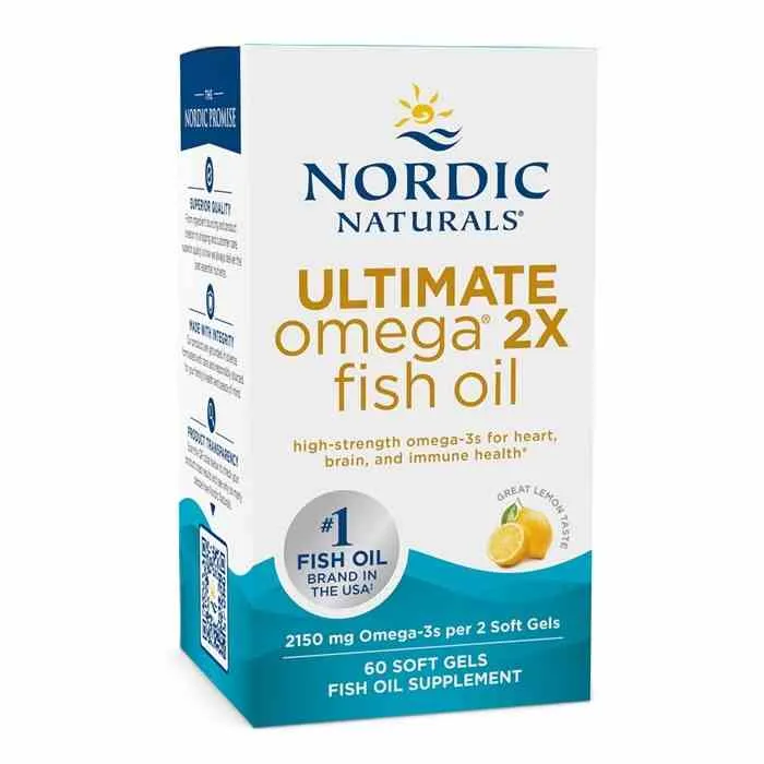 Nordic Naturals Ultimate Omega 2X 2150 mg 60 Weichkapseln mit Zitronengeschmack