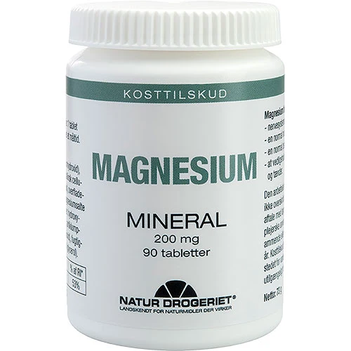 Natur-Drogeriet Magnesium 200 Mg | 90 tabletter