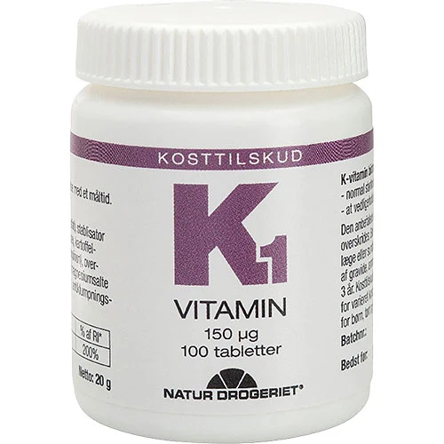 Natur-Drogeriet Vitamin K1 150 Ug | 100 tabletter