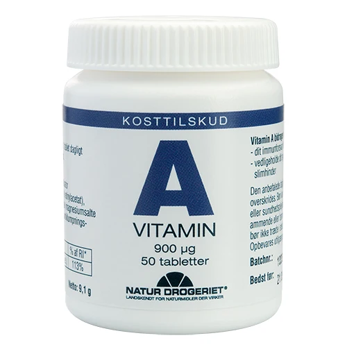 Natur-Drogeriet Vitamin A 3000 Ie | 50 tabletter