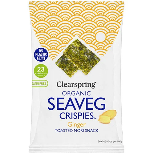 Clearspring Tång Chips | Ingefär Ekologisk (Seaveg Crispies)