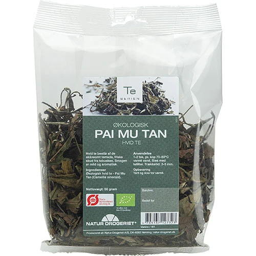 Natur-Drogeriet Vitt Te Ekologisk Pai Mu Tan | 50 g