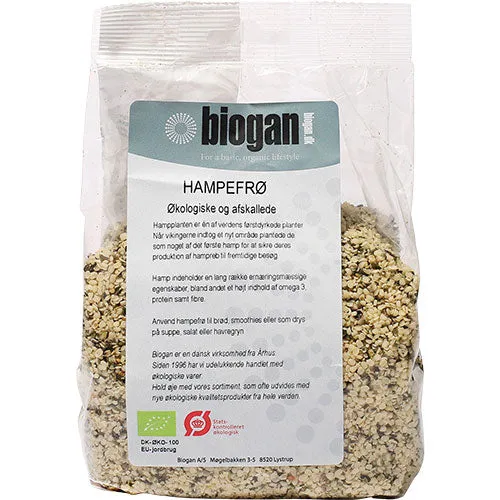 Biogan Hampfrön Skalade Ekologisk | 400 g