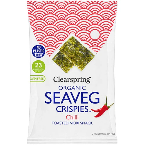 Clearspring Tång Chips | Chili EKO (Seaveg Crispies)