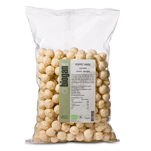 Biogan Glutenfri Poppad Hirs Ekologisk | 150 g