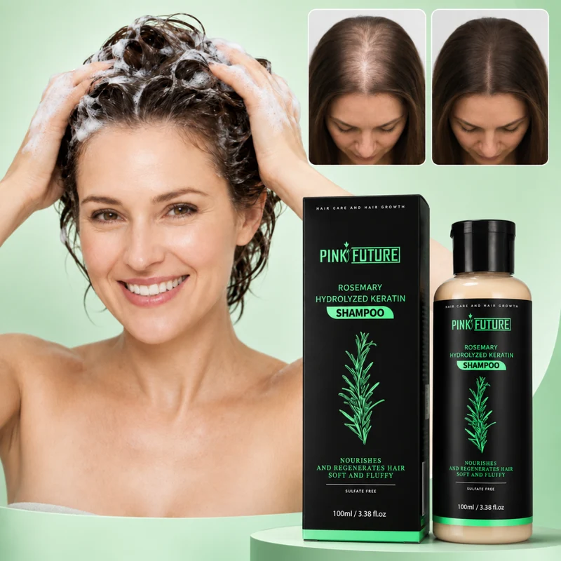 Rosemary Gehydrolyseerde Keratine Shampoo | Haarsterkte Herstellen — Resultaten in 4 Weken