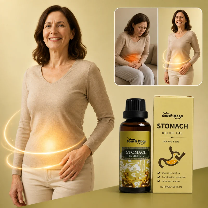 South Moon Stomach Relief Oil | Snelwerkende Kruidenolie Ontwikkeld voor Ondersteuning van Maagcomfort