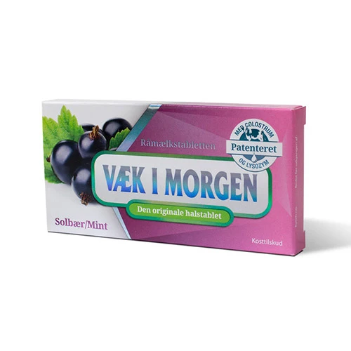 Borta imorgon halstabletter | Svartvinbär & Mynta