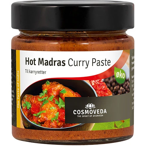 Cosmoveda Het Madras Curry Paste Ekologisk | 175 g