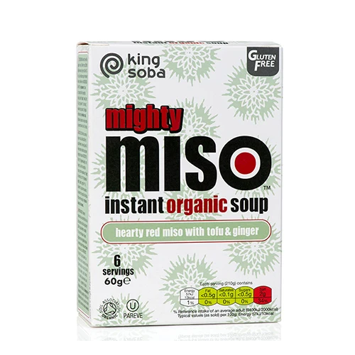 King Soba Instant Misosoppa Ekologisk | Tofu & Ingefära
