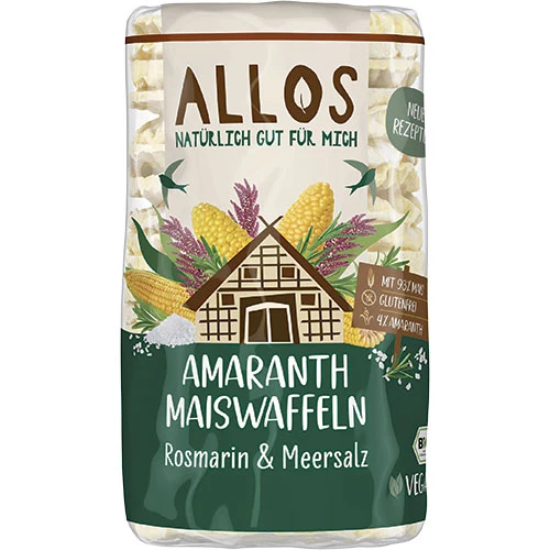Allos Majskakor Rosmarin Havssalt Ekologisk | 100 g