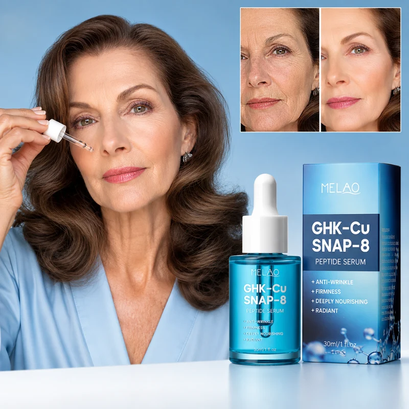 GHK-Cu SNAP-8 Peptide Serum | Zichtbare Rimpelreductie — Resultaten Vanaf Week Één