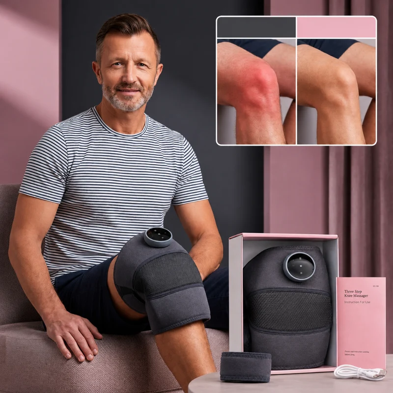 Elektrische Warmte Kniemassager | Stop Kniepijn & Herstel Mobiliteit — Verlichting Begint in Slechts 15 Minuten