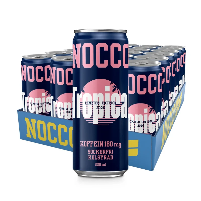 24 x NOCCO BCAA 330 ml Tropical SUPER DEAL