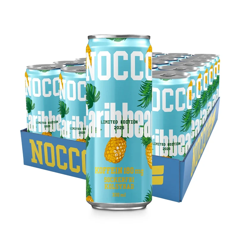 24 x NOCCO BCAA 330 ml Caribbean SUPER DEAL