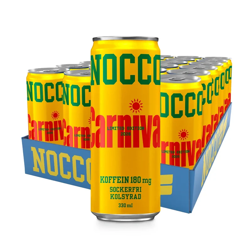 24 x NOCCO BCAA 330 ml Carnival SUPER DEAL