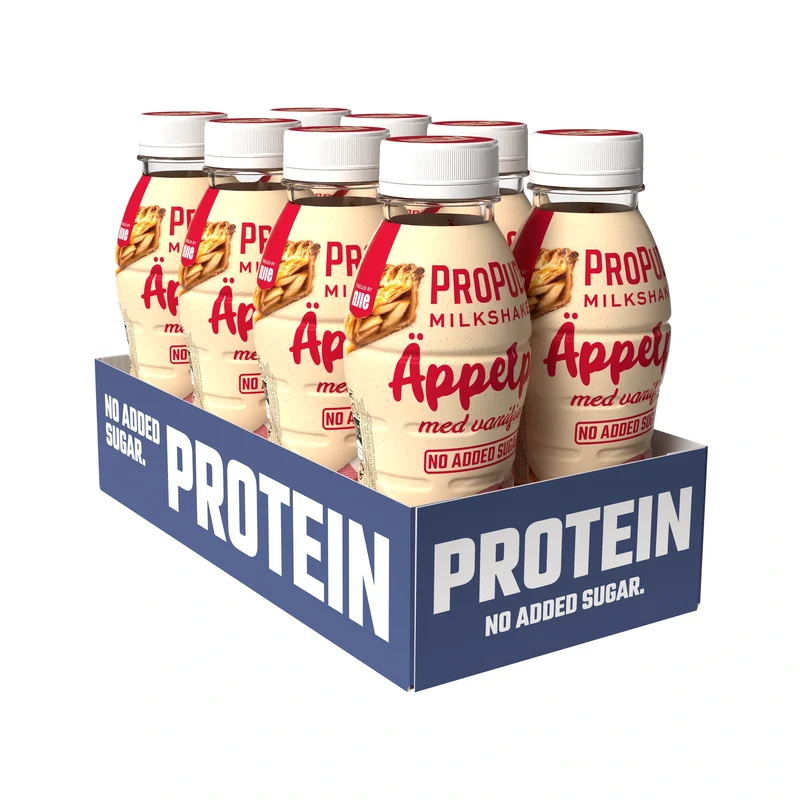 8 x NJIE ProPud Protein Milkshake 330 ml Äppelpaj