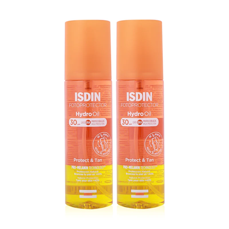 Isdin SPF 30 Protect and Tan Hydro Oil 1+1 Offer
