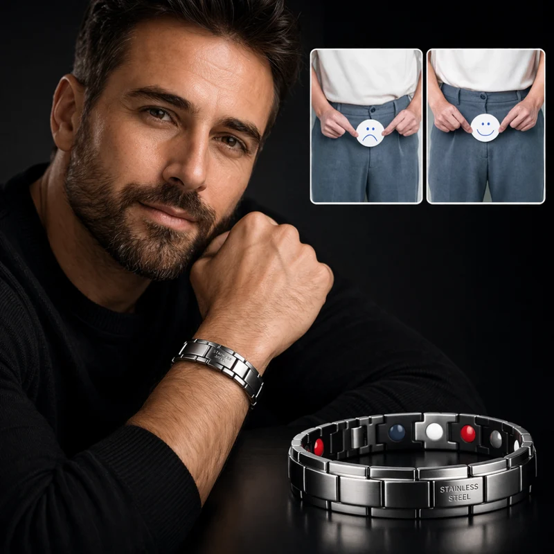 Elite Bio-Magnetische Wellness Armband voor Heren | Herstelt de prostaatgezondheid en vitaliteit bij 96% van de mannen in slechts 14 dagen