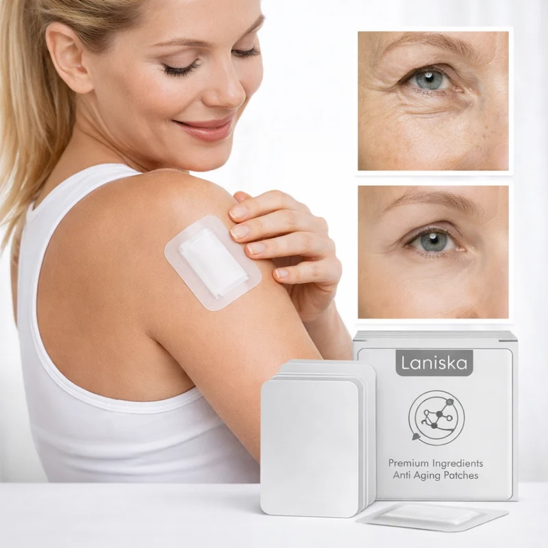 Laniska Premium Anti-Aging Gezichts Patches | Verwijdert diepe rimpels en herstelt een jeugdige gloed bij 96% van de vrouwen in slechts 2 weken
