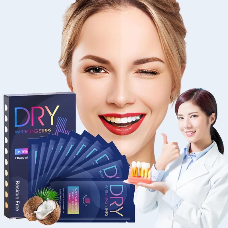 Droge Whitening Strip | Zichtbaar wittere tanden in 7 dagen - 97% zag verbetering