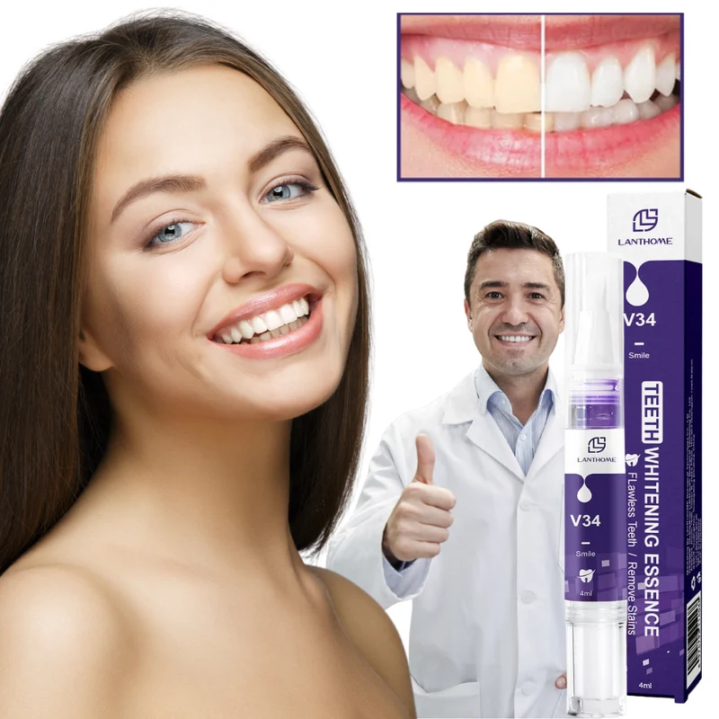 V34 Tanden Whitening Essentie | Tot 98% Wittere Tanden in Weken: Direct Zichtbaar Resultaat voor een Krachtigere Glimlach