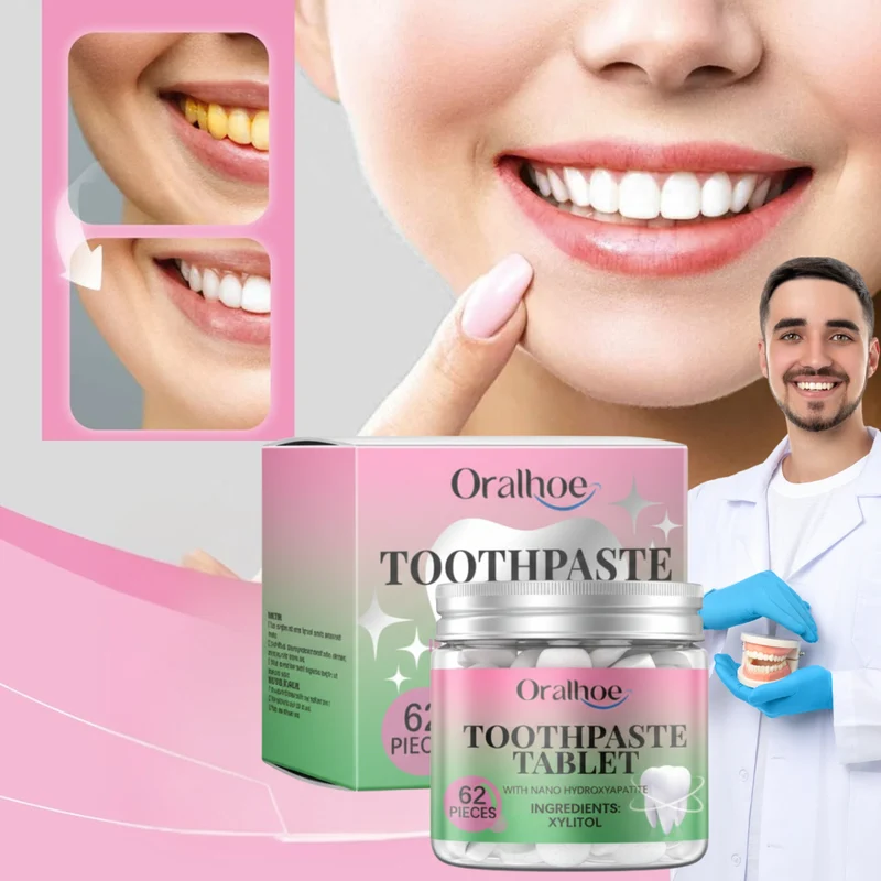 Oralhoe tandpastatabletten | 98% Merkt Minder Gevoeligheid Binnen Enkele Dagen & Sterker Glazuur in Slechts Weken