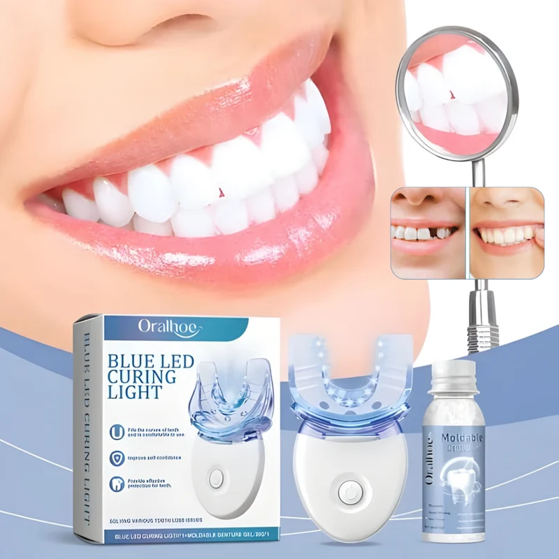 Oralhoe Blauwe LED-Uithardingslamp | Herstelt tot 97% stabiliteit in minuten; directe pasvorm thuis zonder tandarts