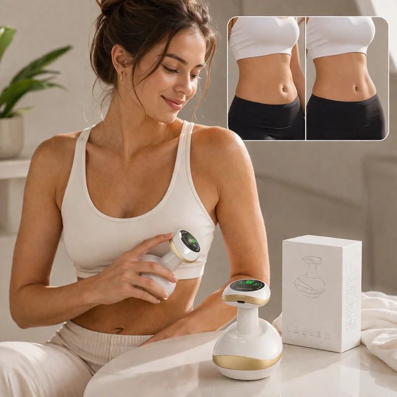 Elektrische Gua Sha & Cupping Massager | Transformeer je lichaam en verwijder cellulite met professionele therapie in slechts 15 minuten.