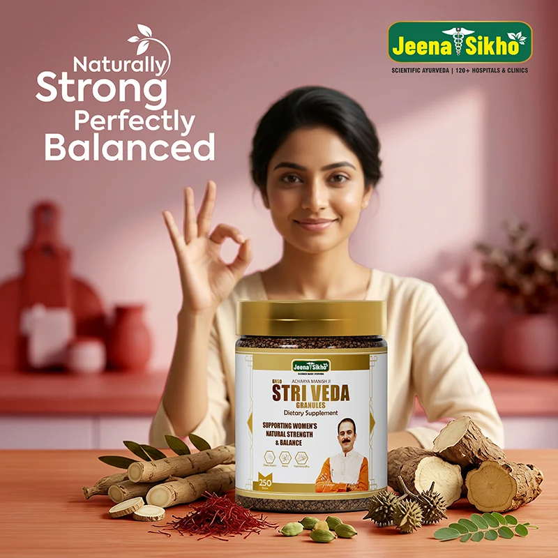 Acharya Manish Ji Stri Veda Granules for Women | Ayurvedic Women Wellness Supplement | With Shatavari, Bhumi Amla, Kesar | For Natural Strength & Balance