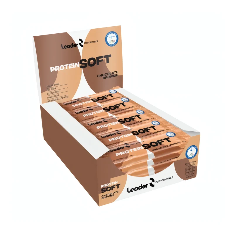 24 x Leader Performance Soft Bar 60 g Mixlåda