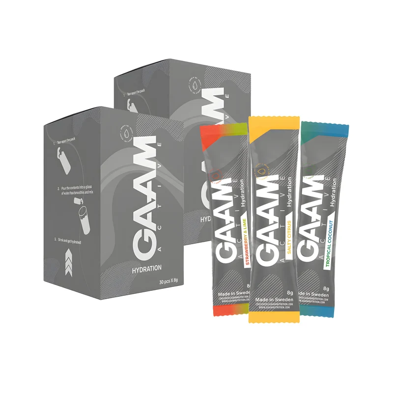 60 x GAAM Active Hydration 8 g Elektrolyter