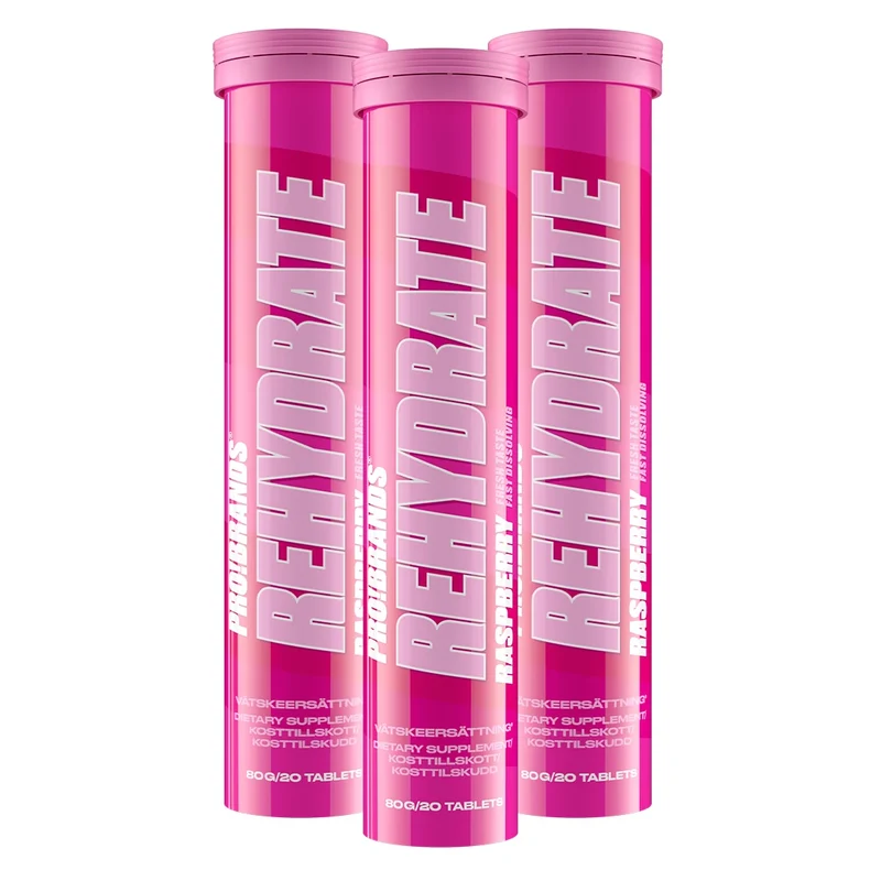 3 x Pro Brands Rehydrate 20 Tabs